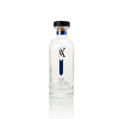Chic Blue Stripe Crystal Vodka Bottle Chic Blue Stripe Crystal Vodka Bottle